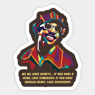 Stevie Wonder Color Sticker
